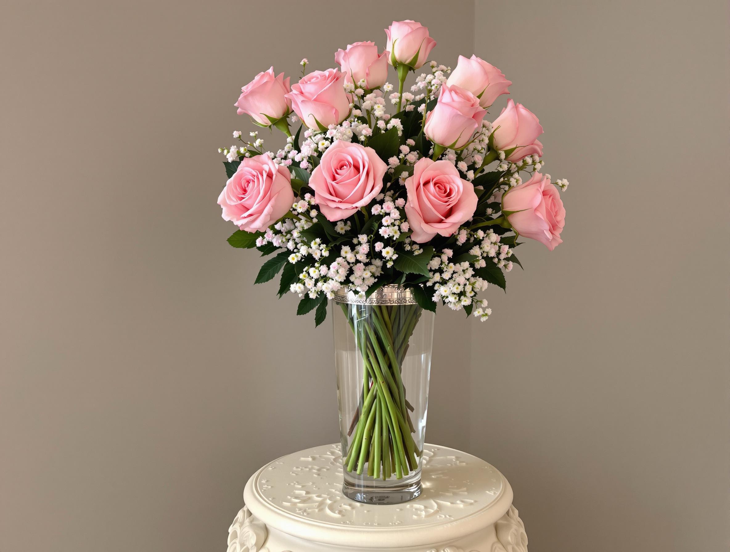 Pink Roses Grace and Admiration